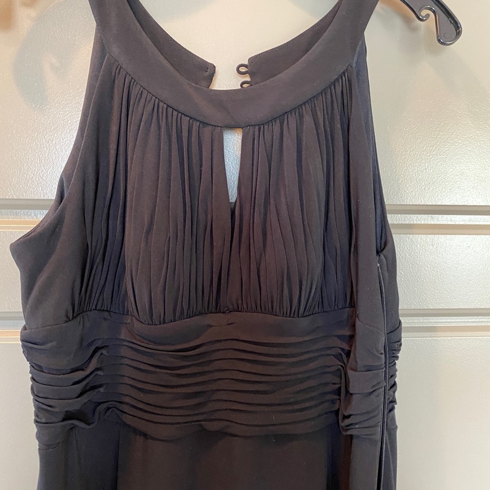 Black evening gown - worn once- like new- Sangria size info below